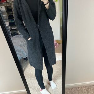 Uniqlo long wool blend cardigan